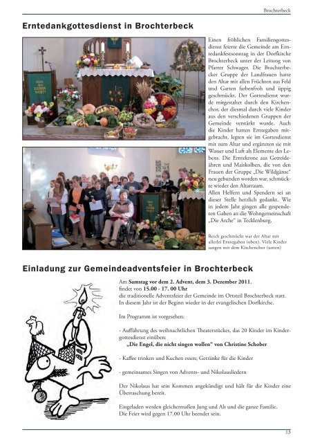 Gemeindebrief - Evangelische Kirchengemeinde Tecklenburg