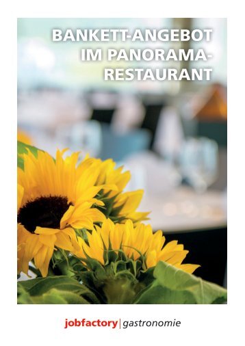 Bankett Angebot | Jobfactory Gastronomie