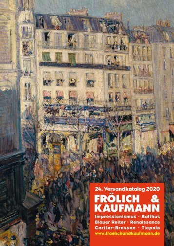 Frölich & Kaufmann 24. Versandkatalog 2020