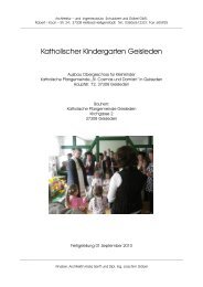Umbau Kindergarten Geisleden - Katholische Pfarrgemeinden ...