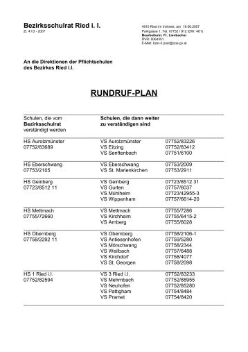 Rundrufplan