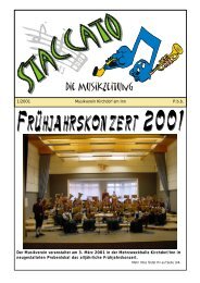 Die Musikzeitung - Musikverein Kirchdorf/Inn