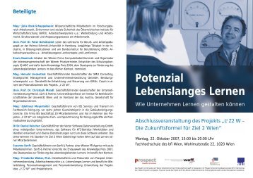 Potenzial Lebenslanges Lernen - Prospect Unternehmensberatung ...