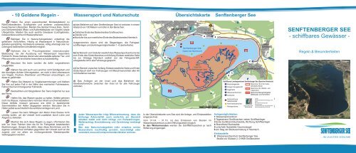 SENFTENBERGER SEE - schiffbares Gewässer - - Zweckverband ...