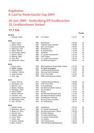 32. Großkoschener Seelauf vom 20.06.2009 - Niederlausitzcup ...