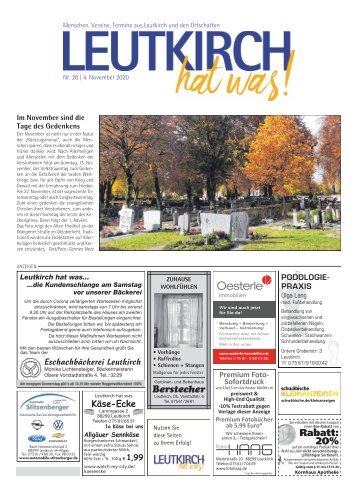 Leutkirch hat was 04.11.2020