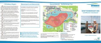 Flyer Senftenberger See - Schiffbares Gewässer - Erholungsgebiet ...