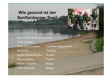 Wie gesund ist der Senftenberger See?