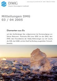 Mitteilungen DMG 03 / 04 2005 - Deutsche Meteorologische ...