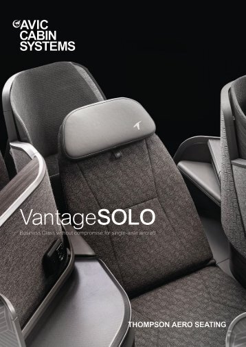 VantageSOLO - Business Class without compromise for single-aisle aircraft