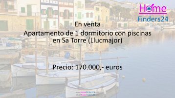 Se vende este apartamento de 1 dormitorio con piscinas y cerca del mar en Sa Torre (Llucmajor). (AP0032)