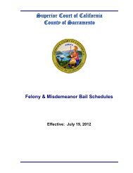 Felony and Misdemeanor Bail Schedules - Superior Court ...