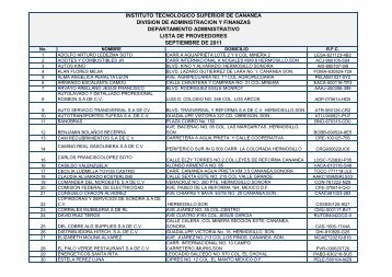 Lista de Proveedores Septiembre 2011 - Gobierno del Estado de ...