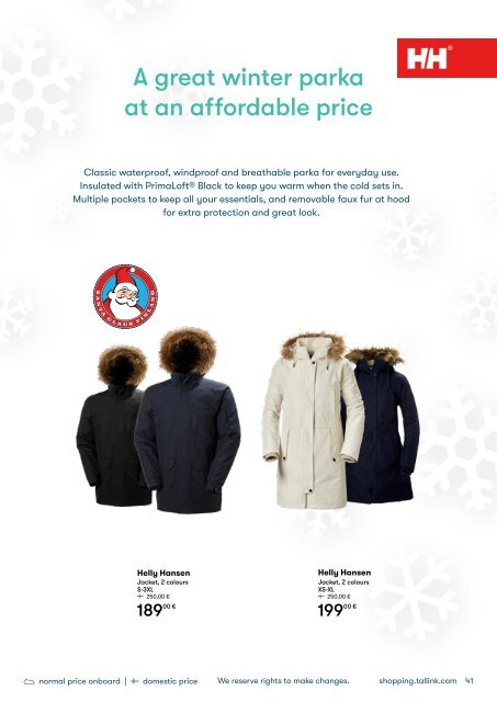 *Turku-Stockholm, November-December, Silja Line Christmas Shopping Catalogue