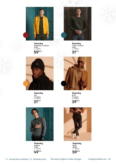 *Turku-Stockholm, November-December, Silja Line Christmas Shopping Catalogue
