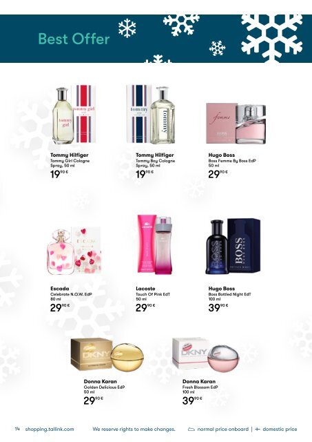 **Turku-Stockholm, November-December, Silja Line Christmas Shopping Catalogue