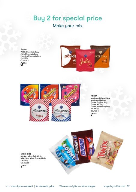 **Turku-Stockholm, November-December, Silja Line Christmas Shopping Catalogue