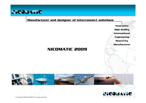 presentation societe GB - Nicomatic