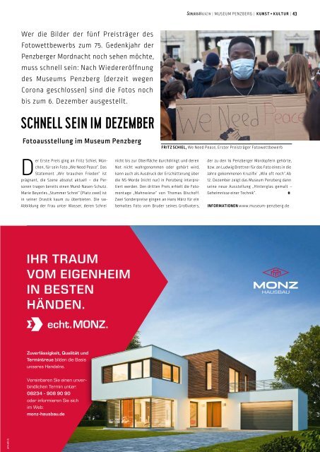 SchlossMagazin Augsburg Schwaben + Fünfseenland November 2020