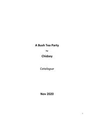 'A Bush Tea Party' Catalogue