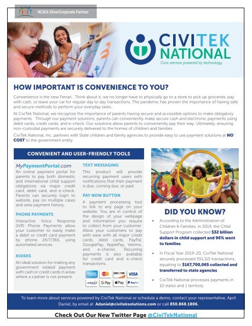 NCSEA Connections: Child Support Product and Services Guide