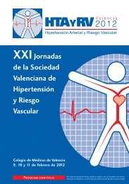 XXIJornadas de la Sociedad Valenciana de Hipertensión y Riesgo ...