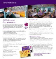 Royal Orchid Plus THAI's frequent flyer programme - Thai Airways