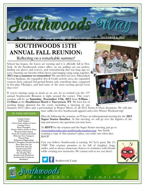 The Way Newsletter October 2012 - Southwoods