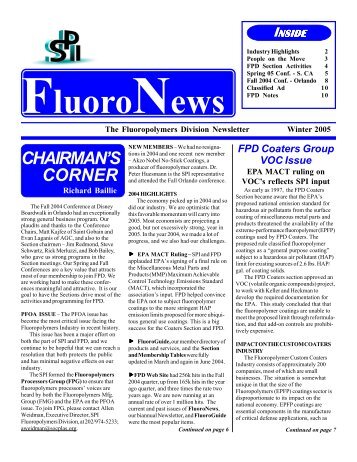 FluoroNews - Fluoropolymers Division