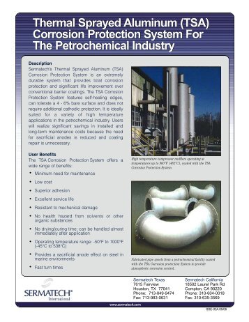 (TSA) Corrosion Protection System For The Petrochemical Industry