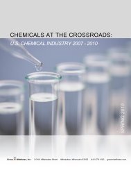 CHEMICALS AT THE CROSSROADS: - Grace Matthews, Inc.