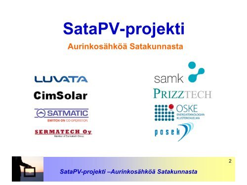 SataPV-projekti - Satmatic Oy