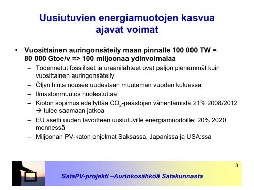 SataPV-projekti - Satmatic Oy