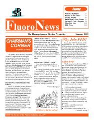 Chairmans Corner - Fluoropolymers Division