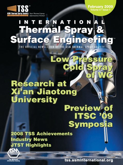 Thermal Spray - ASM International