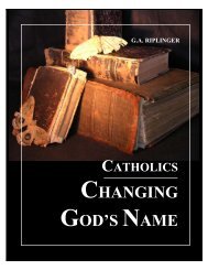 Catholics Changing God's Name .pdf File - to see how to be born ...