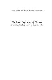 The Great Beginning of Cîteaux - Liturgical Press