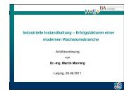 Industrielle Instandhaltung - staatliche Studienakademie Leipzig