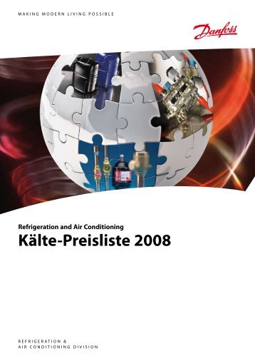 Refrigeration and Air Conditioning Kälte-Preisliste 2008 - Danfoss