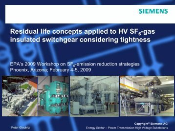 Residual life concepts applied to HV SF6-gas insulated switchgear ...