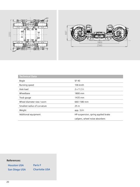 Motor and Trailer Bogies for Heavy Metro Vehicles - Siemens