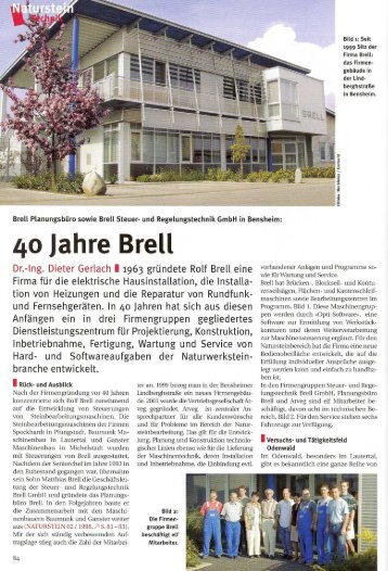 40 Jahre Brell - Brell Automatisierungstechnik GmbH