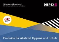 Produkte für Abstand, Hygiene und Schutz