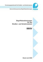   Begriffsbestimmungen für das Straßen- und Verkehrswesen (BBSV)