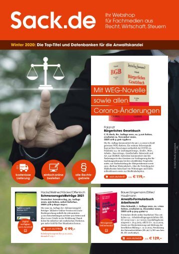 Winter 2020: Die Top-Titel und Datenbanken für die Anwaltskanzlei