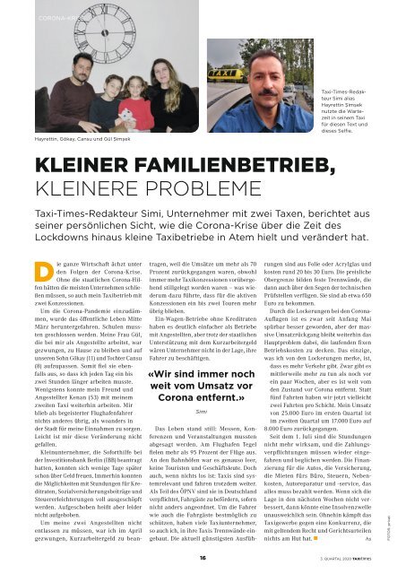 Taxi Times Berlin - 3. Quartal 2020
