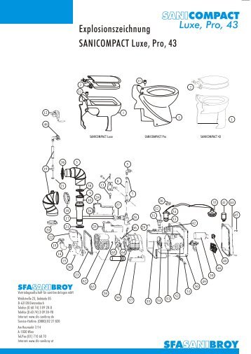 Explosionszeichnung SANICOMPACT Luxe, Pro, 43