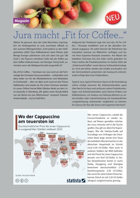 Kaffee+ Winter 2020/21 Kaffeemagazin