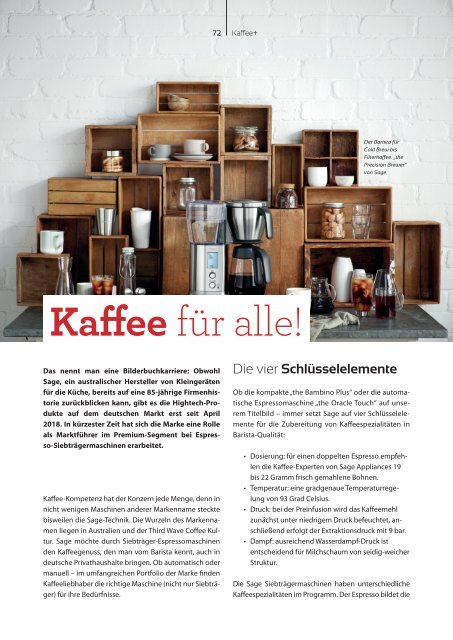 Kaffee+ Winter 2020/21 Kaffeemagazin