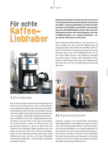 Kaffee+ Winter 2020/21 Kaffeemagazin